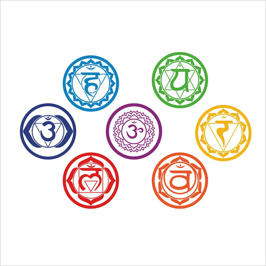 Chakras Art Wall Decal | Home Decor removable peel and stick wall decal by HomeDecorDecals.