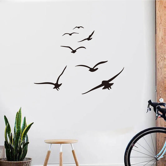Flock of Seabirds Wall Decal | Home Decor removable peel and stick wall decal by HomeDecorDecals.