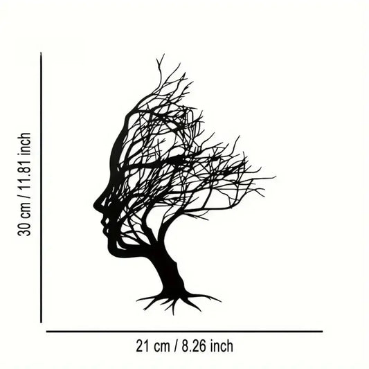 Modern Metal Decorative Wall Sign | Home Decor removable peel and stick wall decal by HomeDecorDecals.