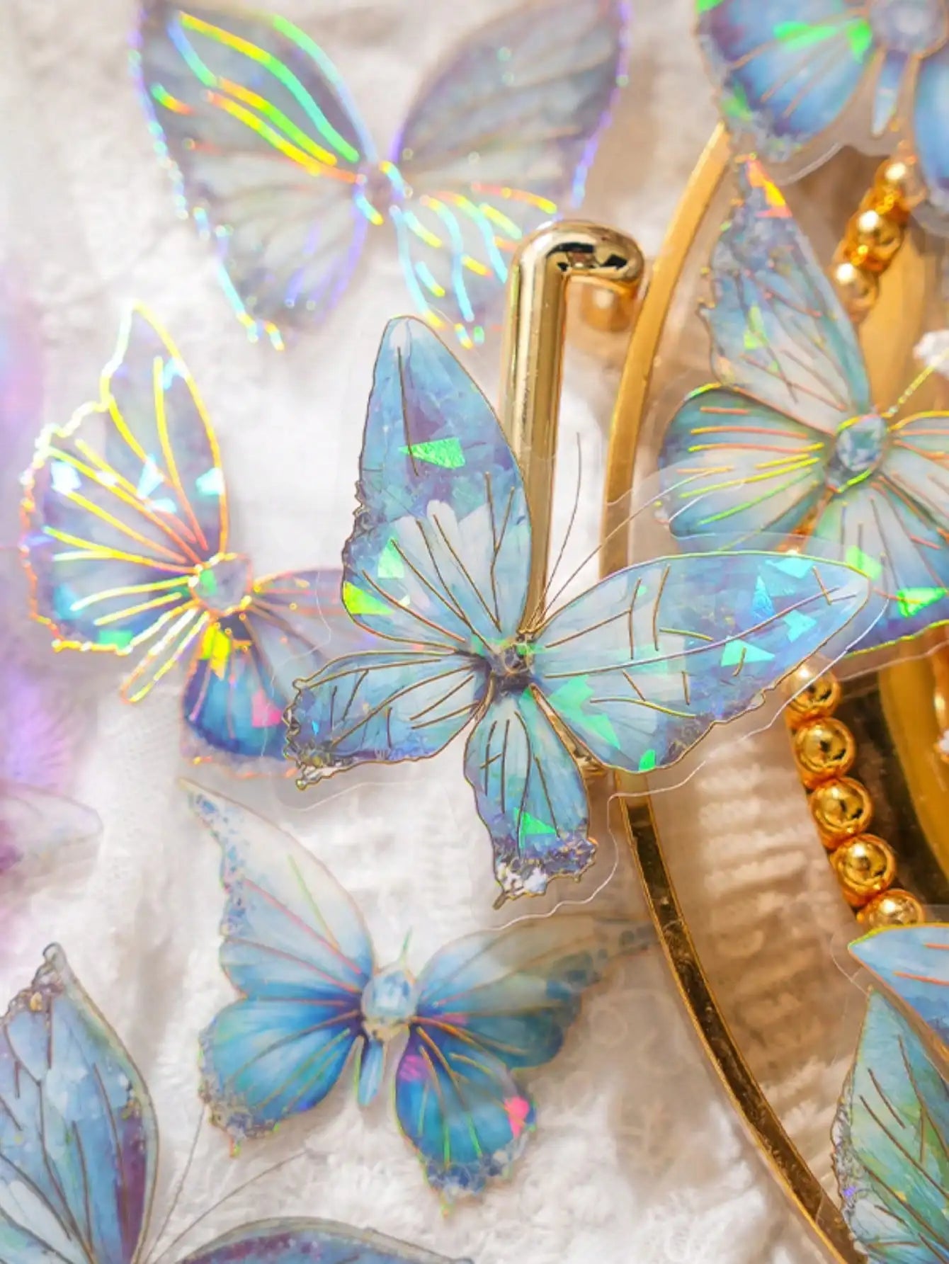 Pink Crystal 3D Butterfly Wall Sticker | Home Decor displayed in room decor by HomeDecorDecals.
