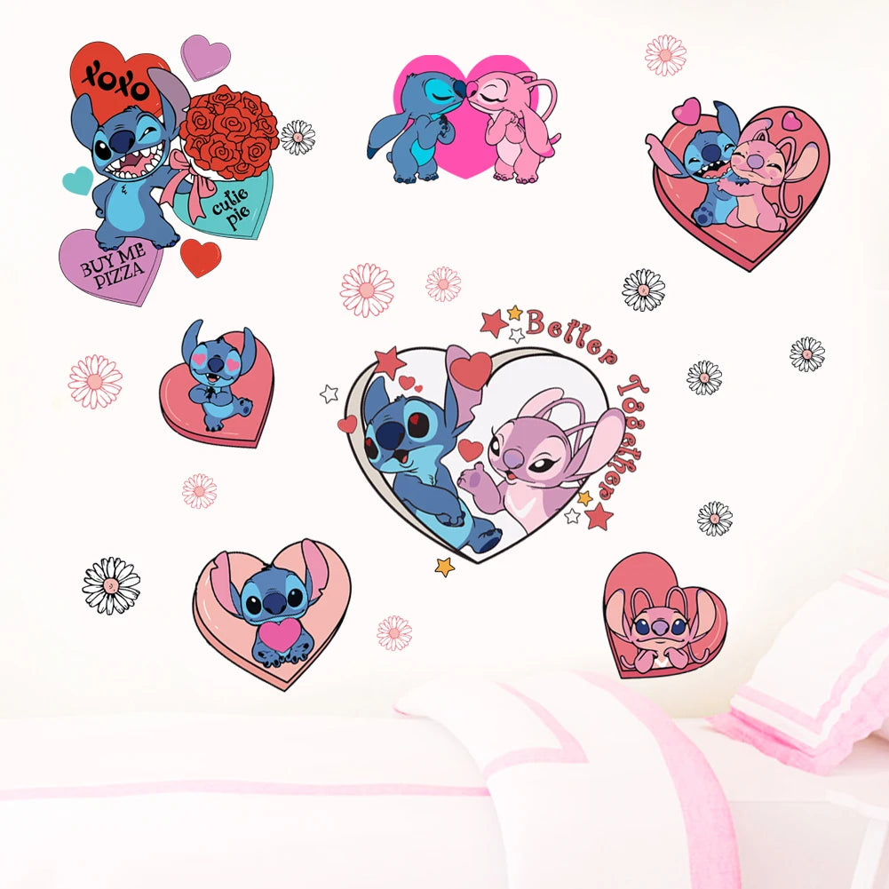 Lilo And Stitch Rainbow Wall Sticker for Kids Room-HomeDecorDecals_com
