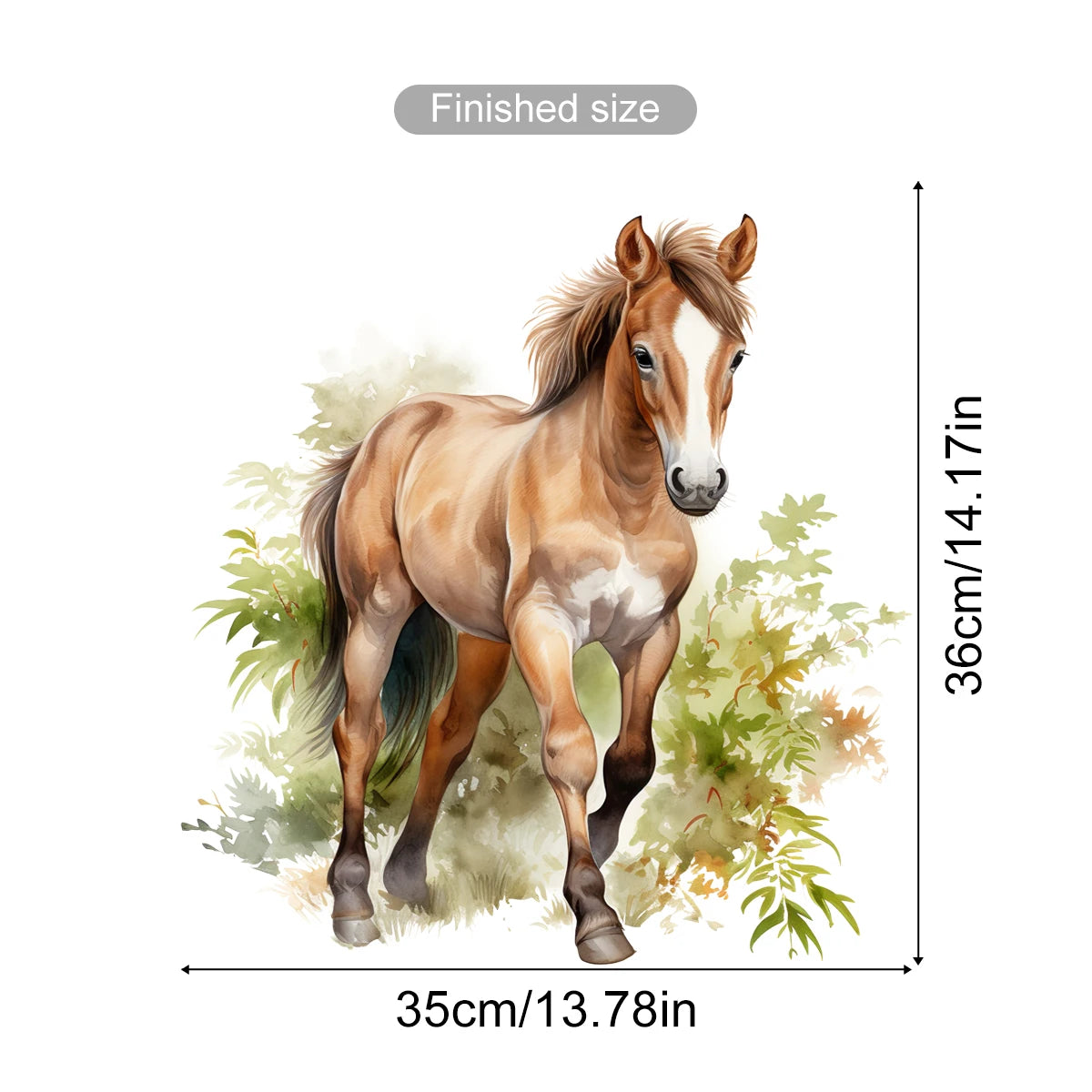 Running Horse Wall Decal | Home Decor removable peel and stick wall decal by HomeDecorDecals.