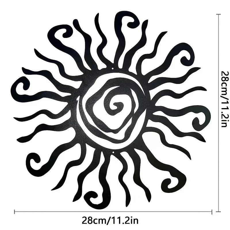 Wacky Sun Metal Wall Decal | Home Decor decorative wall feature by HomeDecorDecals.