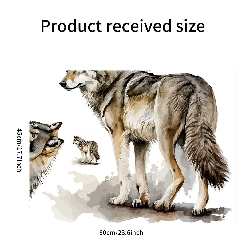 Realistic Wolf Wall Decal | Home Decor home decor design by HomeDecorDecals.
