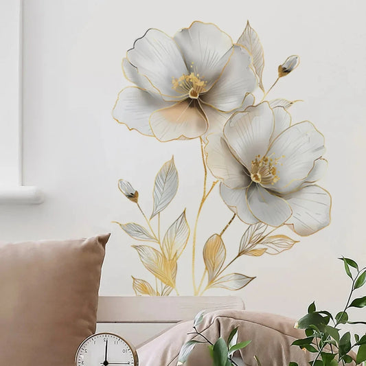 Flower Wall Decal | Home Decor removable peel and stick wall decal by HomeDecorDecals.