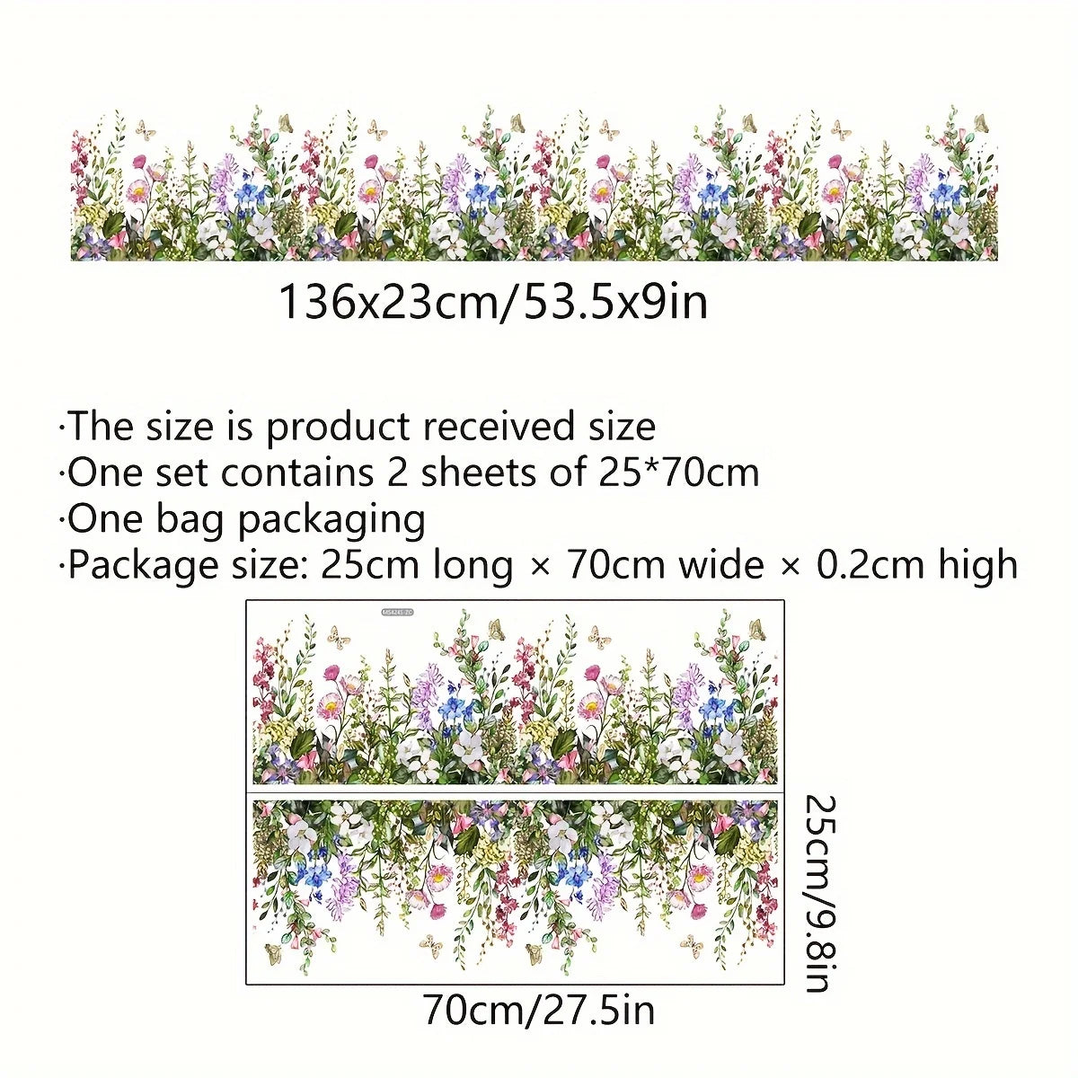 Additional view of Floral and Botanical Wall Decal | Home Decor by HomeDecorDecals.