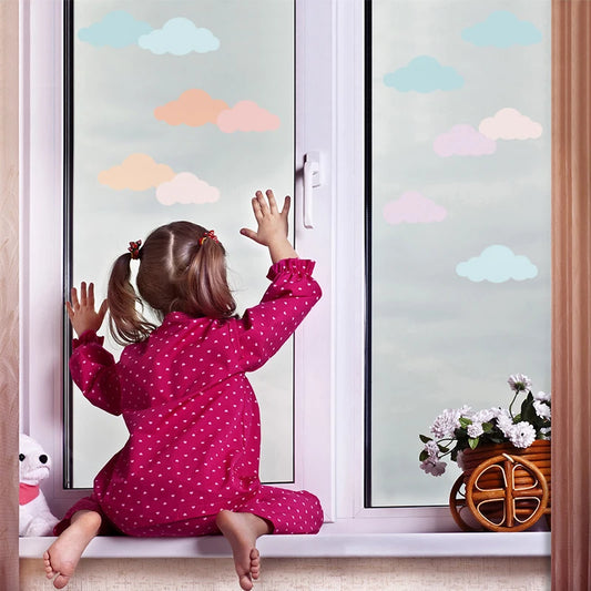 Colourful Cloud DIY Wall Decal | Home Decor removable peel and stick wall decal by HomeDecorDecals.