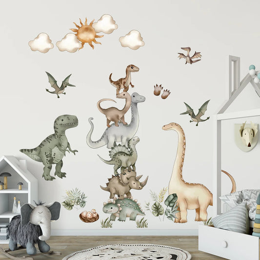 Dinosaur Park Wall Decal | Kids Room Decor removable peel and stick wall decal by HomeDecorDecals.