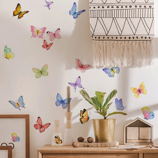 Watercolour Butterfly Wall Sticker | Home Decor removable peel and stick wall decal by HomeDecorDecals.