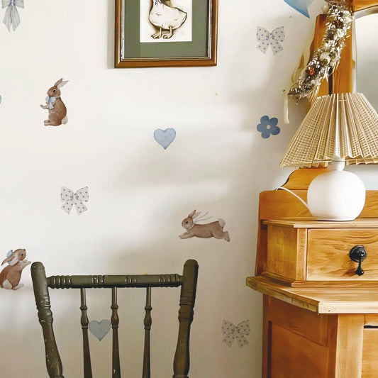 Liberty Bunny Wall Decal | Home Decor removable peel and stick wall decal by HomeDecorDecals.