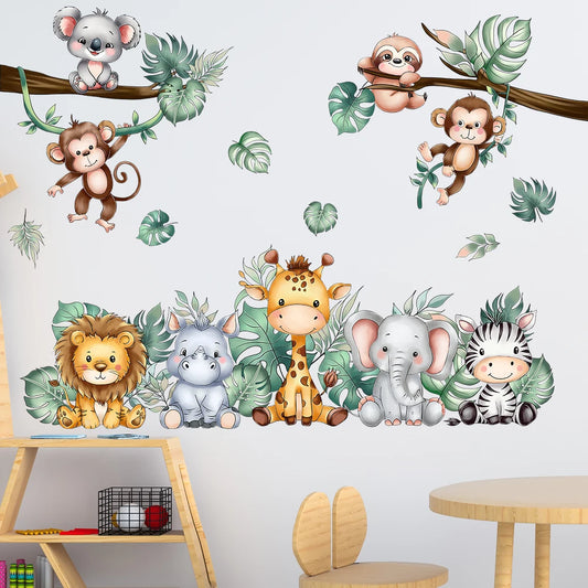 Animals in the Forest Wall Decal | Kids Room Decor removable peel and stick wall decal by HomeDecorDecals.