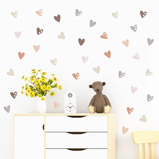 Heart Shape Boho Style Wall Decal | Home Decor removable peel and stick wall decal by HomeDecorDecals.