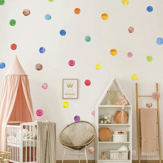 Polka Dots Creative Wall Decal | Room Decor removable peel and stick wall decal by HomeDecorDecals.