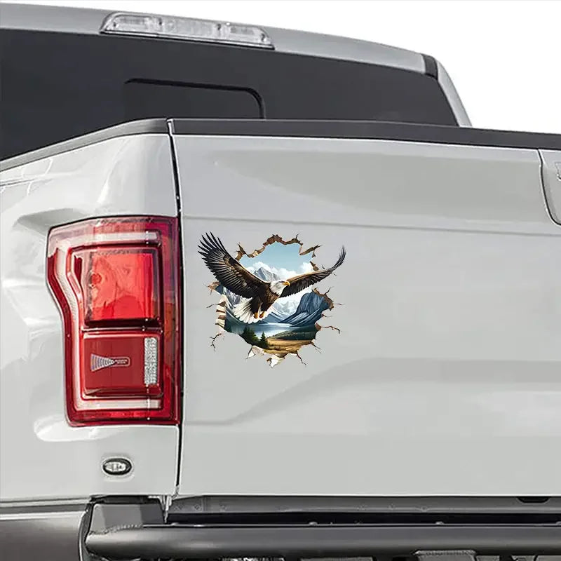 Eagle Soaring in the Sky 3D Wall Sticker | Home Decor design details by HomeDecorDecals.