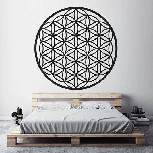 Flower of Life Wall Decal | Home Decor removable peel and stick wall decal by HomeDecorDecals.