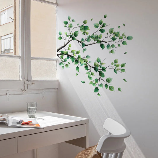 Branches and Leaves Wall Decal | Home Decor removable peel and stick wall decal by HomeDecorDecals.