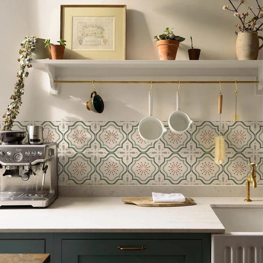 Vinyl Waterproof Tile Decal | Home Decor removable peel and stick wall decal by HomeDecorDecals.