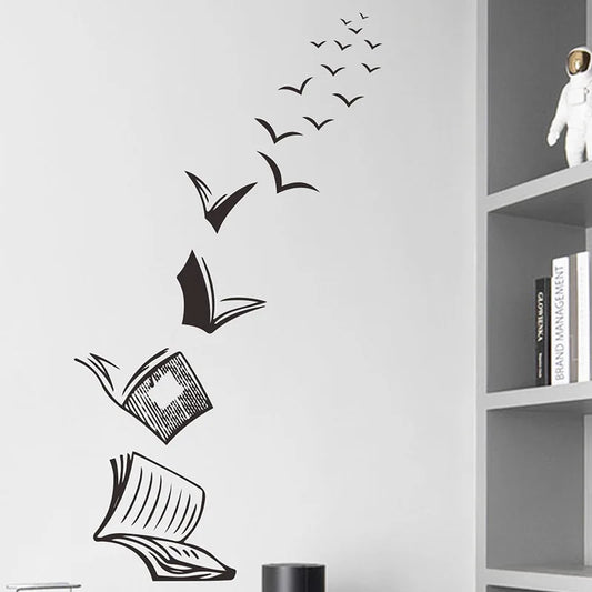Books Wall Decal | Room Decor removable peel and stick wall decal by HomeDecorDecals.
