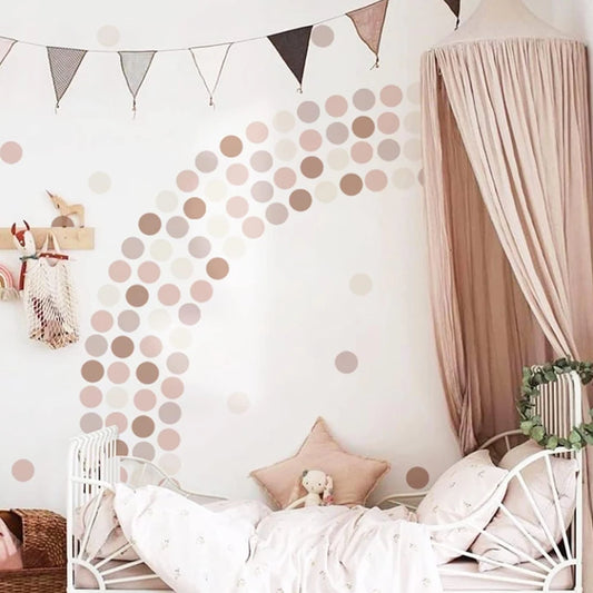 Boho Polka Dots Wall Decal | Home Decor removable peel and stick wall decal by HomeDecorDecals.