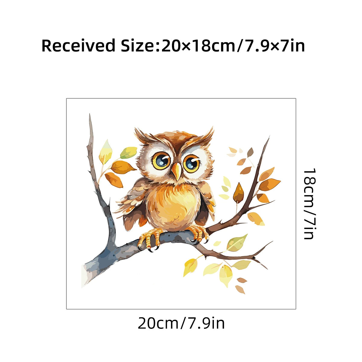 Additional view of Cartoon Owl Wall Decal | Home Decor by HomeDecorDecals.