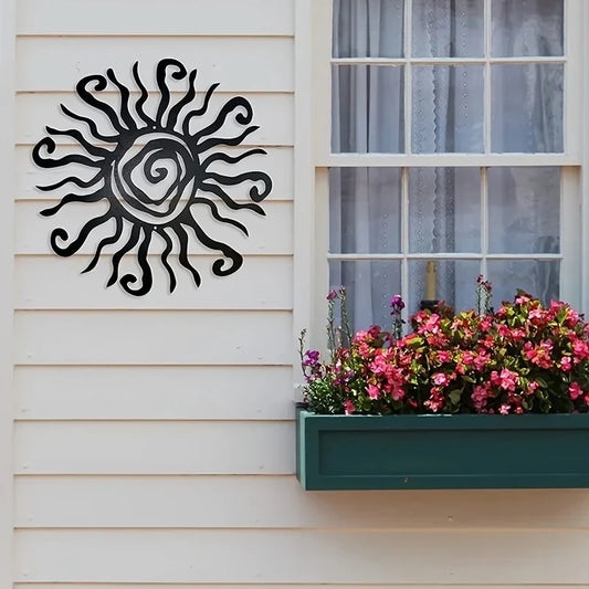 Wacky Sun Metal Wall Decal | Home Decor removable peel and stick wall decal by HomeDecorDecals.