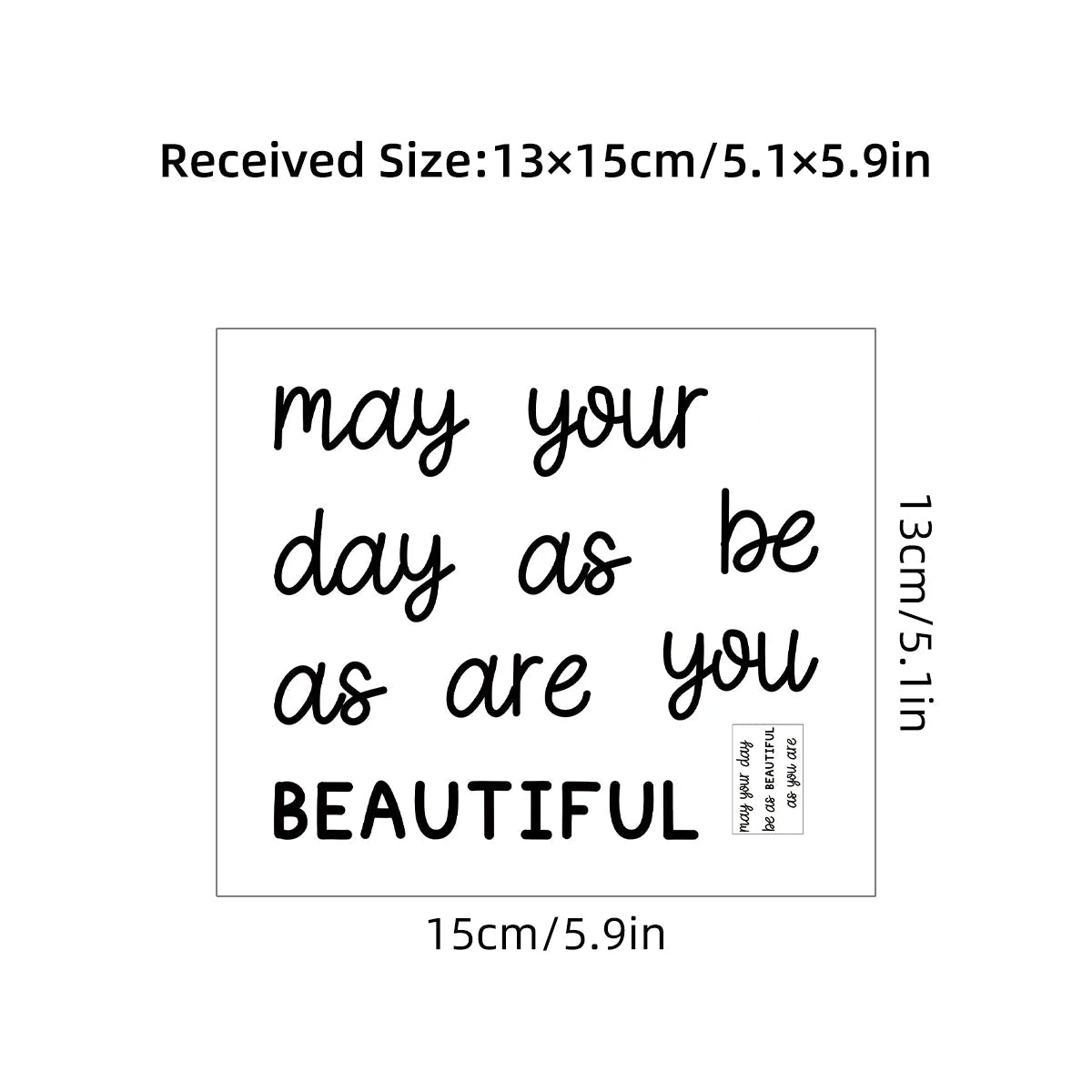 Additional view of Inspirational Quote Mirror Decal | Home Decor by HomeDecorDecals.