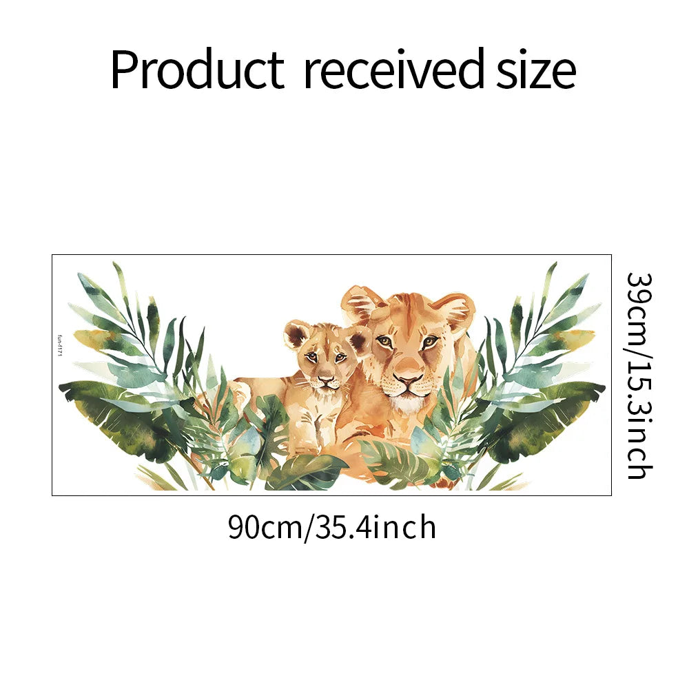 Forest King Tiger Wall Sticker for Kids Room-HomeDecorDecals_com