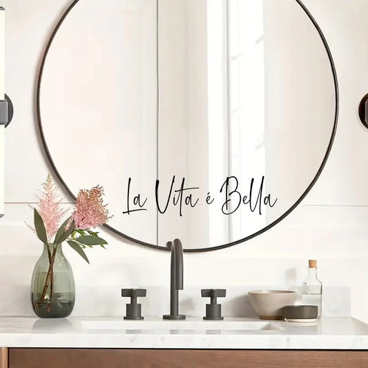 Warm Quote Mirror Decal | Home Decor removable peel and stick wall decal by HomeDecorDecals.