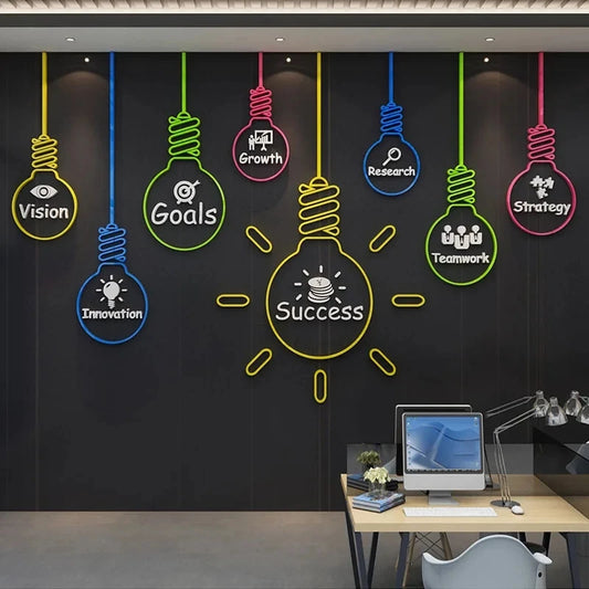 3D Office Wall Art | Home Decor wall art print by HomeDecorDecals.