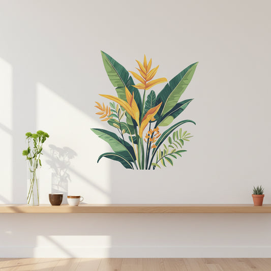 Watercolour Botanical Leaves Wall Decal | Home Decor by HomeDecorDecals.