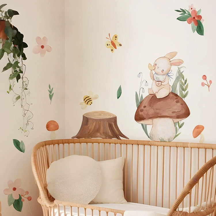 Rabbit Wall Decals Collection Featuring Bunny Designs by HomeDecorDecals