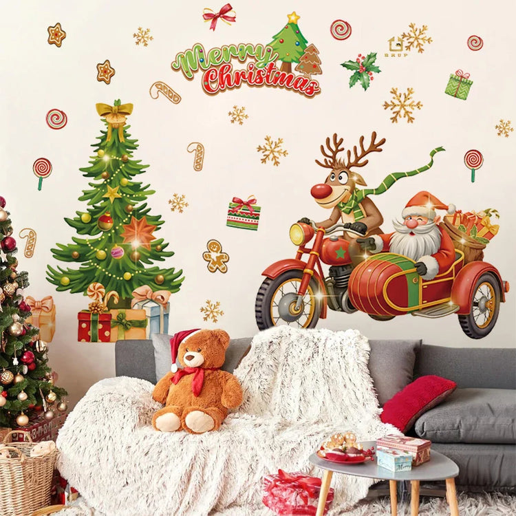 Christmas Wall Decals Collection Featuring Festive Holiday Wall Stickers by HomeDecorDecals