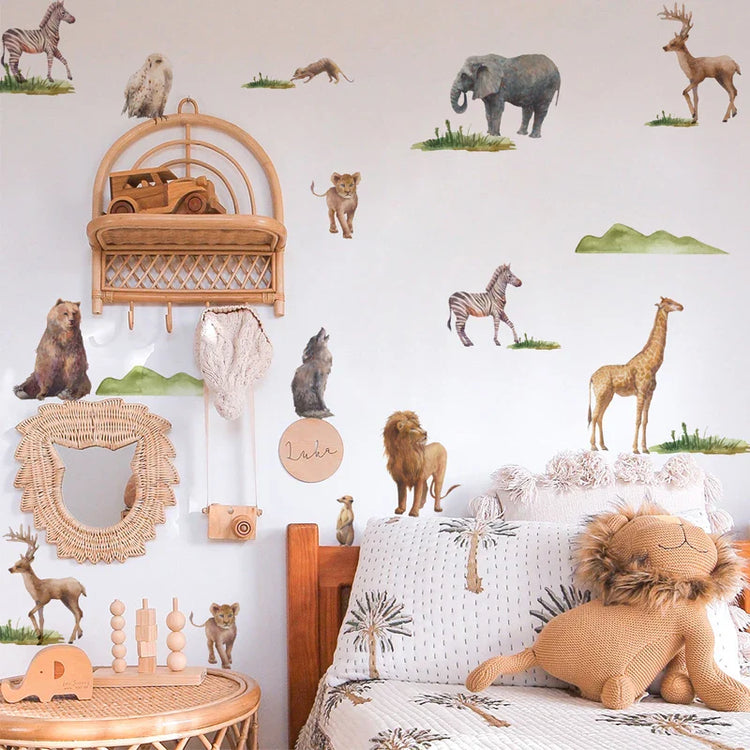 Animal Wall Decals Collection Featuring Safari, Jungle and Woodland Designs by HomeDecorDecals