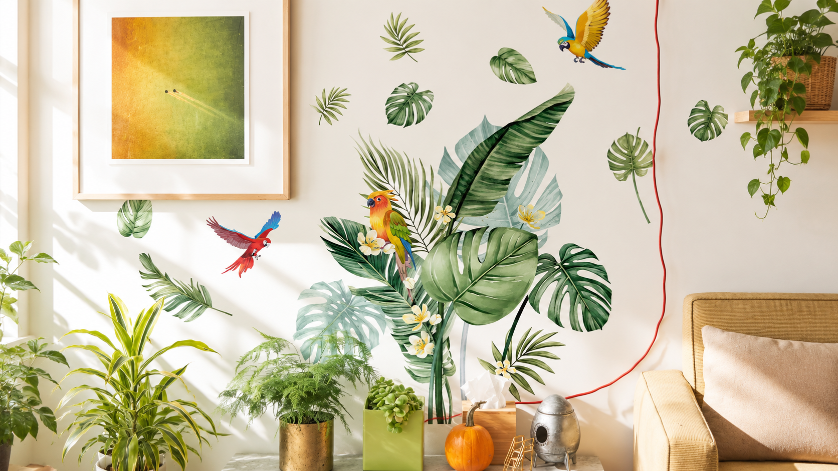 Tropical Wall Decals | Palm Leaves & Botanical Decor – HomeDecorDecals