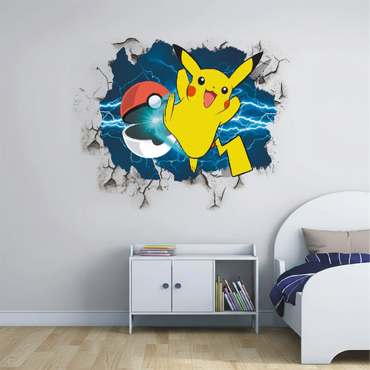 3D Cartoon Character Wall Decal | Kids Room Decor by HomeDecorDecals.