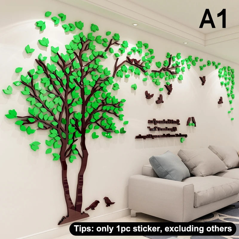 Acrylic Tree Decal | Home Decor decorative wall feature by HomeDecorDecals.