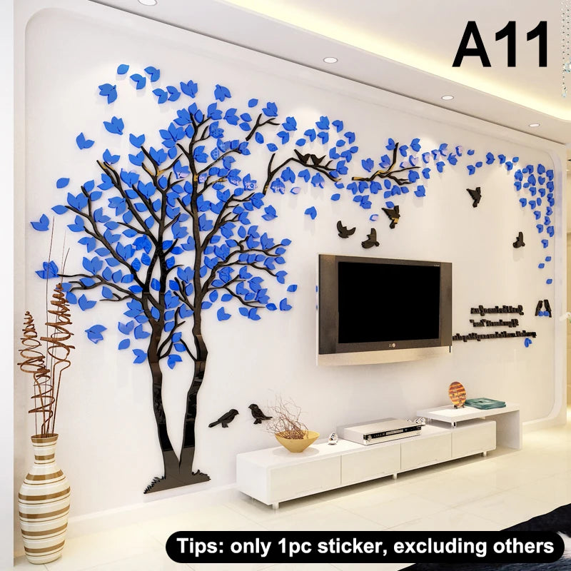 Additional view of Acrylic Tree Decal | Home Decor by HomeDecorDecals.