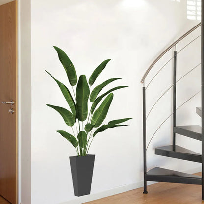 Alternative angle of Large Tropical Green Plants Wall Decal | Home Decor by HomeDecorDecals.