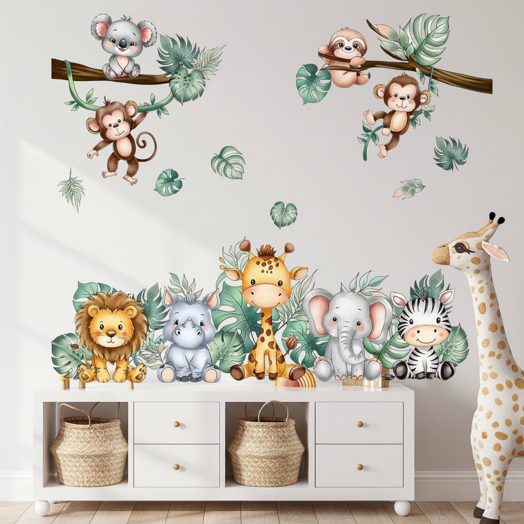 Animals in the Forest Wall Decal | Kids Room Decor design details by HomeDecorDecals.