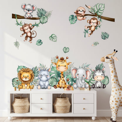 Animals in the Forest Wall Decal | Kids Room Decor design details by HomeDecorDecals.