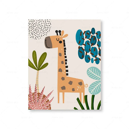 Boho Animals Canvas Poster Wall Art | Home Decor design details by HomeDecorDecals.