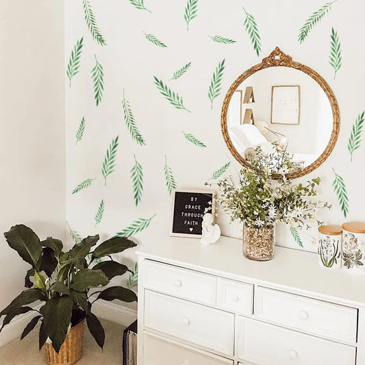 Boho Botanical Plant Wall Decal | Home Decor removable peel and stick wall decal by HomeDecorDecals.