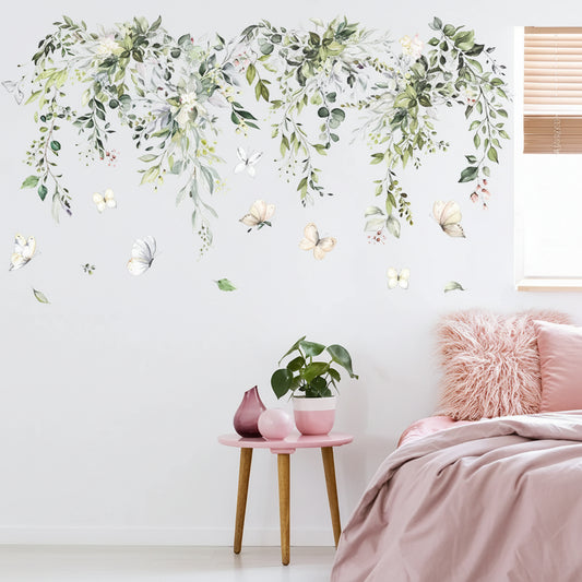Branch and Butterflies Removable Wall Decal | Home Decor by HomeDecorDecals.