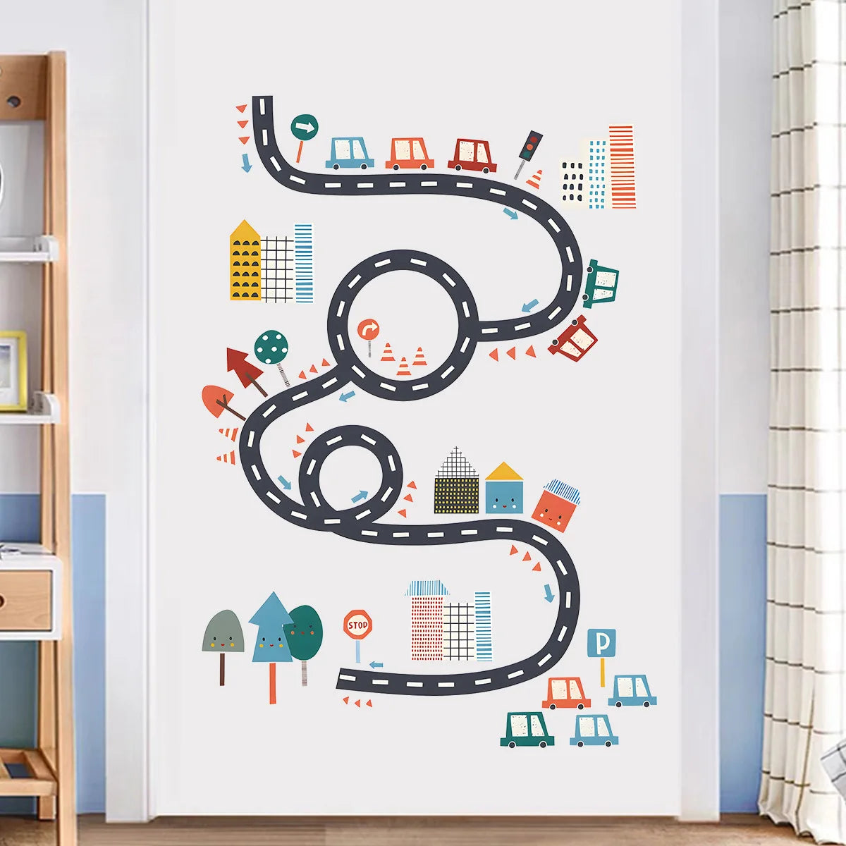 Cartoon Traffic Cars Wall Decals for Kids-HomeDecorDecals_com
