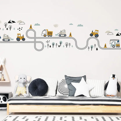 Cartoon Traffic Cars Wall Decals for Kids-HomeDecorDecals_com