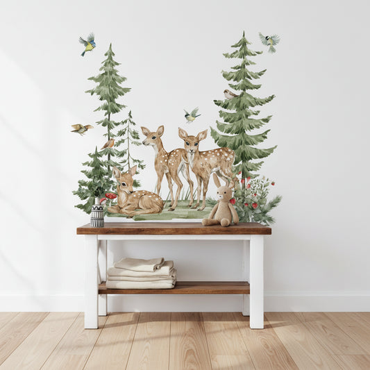 Cartoon Forest Animals Wall Sticker | Kids Room Decor by HomeDecorDecals.