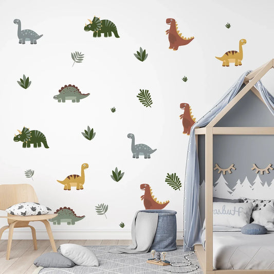 Colourful Dinosaurs Wall Decal | Kids Room Decor design details by HomeDecorDecals.