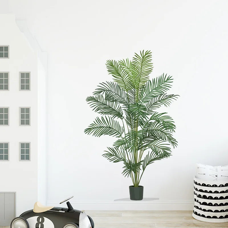 Detailed look at Large Tropical Green Plants Wall Decal | Home Decor by HomeDecorDecals.