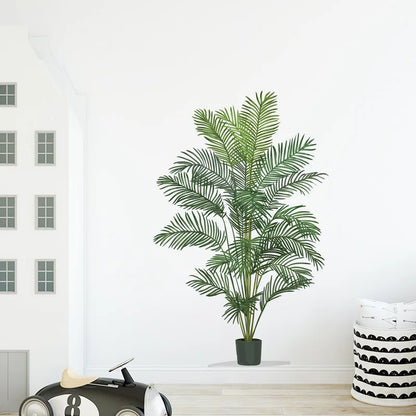 Detailed look at Large Tropical Green Plants Wall Decal | Home Decor by HomeDecorDecals.