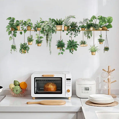 Flower Shelf Wall Sticker | Home Decor by HomeDecorDecals.